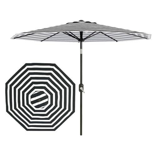 10FT Patio Umbrella 8 Sturdy Ribs Outdoor Table Umbrella