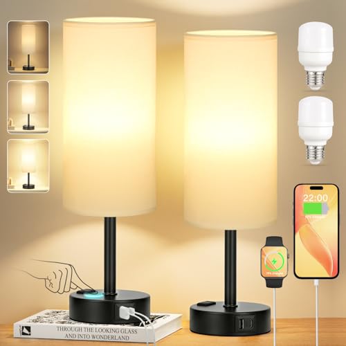 Touch Bedside Table Lamps Set of 2 (2 Count)