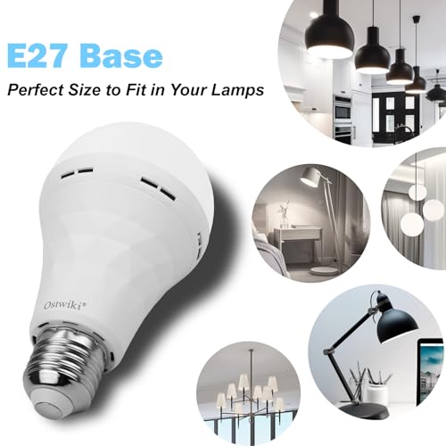 10 Pack Rechargeable Emergency Light Bulbs for Power Outage (10 Count)