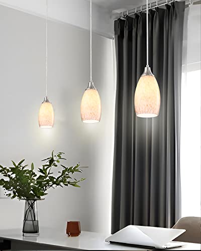 Mini Milk Glass Pendant Light