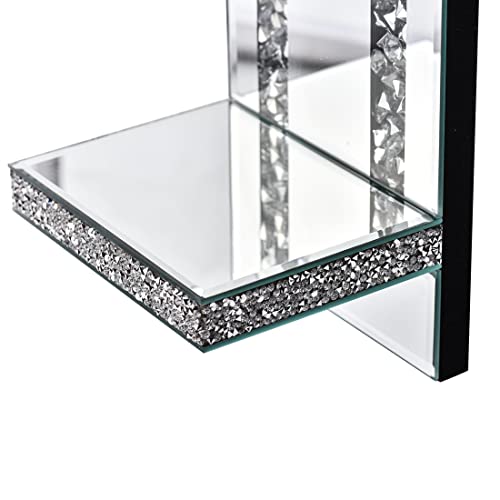 Mirrored Wall Candle Sconces Holder Set of 2 (2 Count)