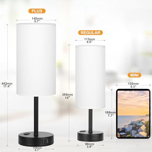 Touch Bedside Table Lamps Set of 2 (2 Count)
