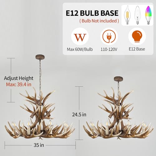 Deer Antler Chandelier Lighting