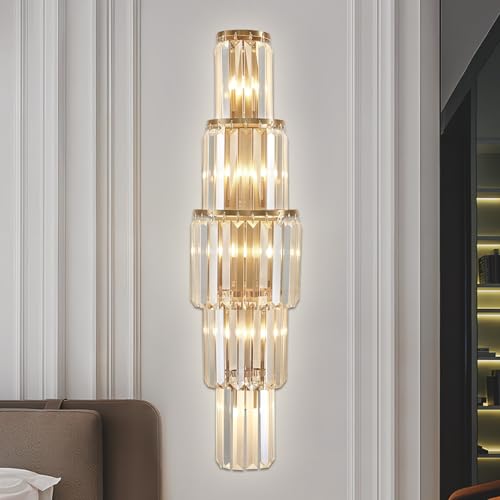29.5 inch Modern Wall Sconce Contemporary Crystal Wall Sconce 5