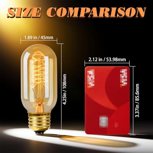 T45 Vintage Edison Bulbs (3 Count)