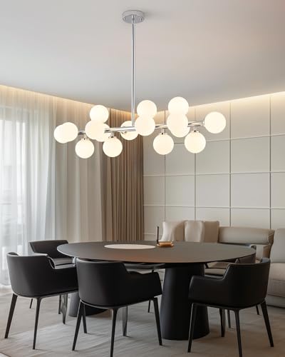 Glass Globe Sputnik Chandelier