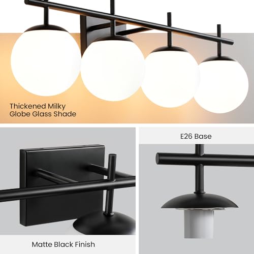 Bathroom Lighting Fixtures Over Mirror (4 Count)