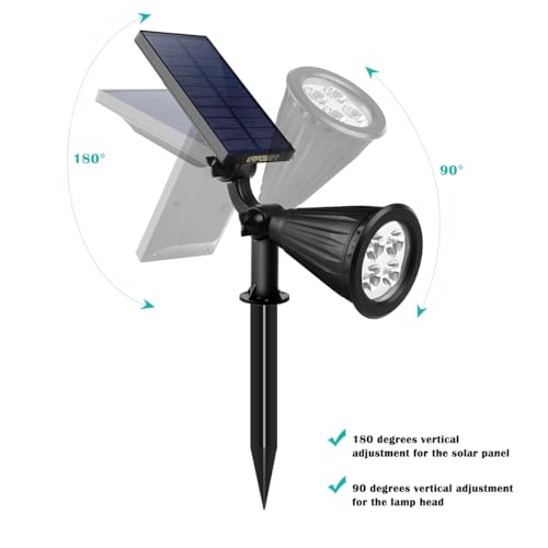 Solar Spot Lights Outdoor Adjustable Spotlights (4 Count)