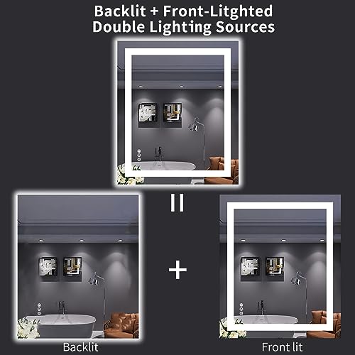 30X36 LED Bathroom Mirror with Lights
