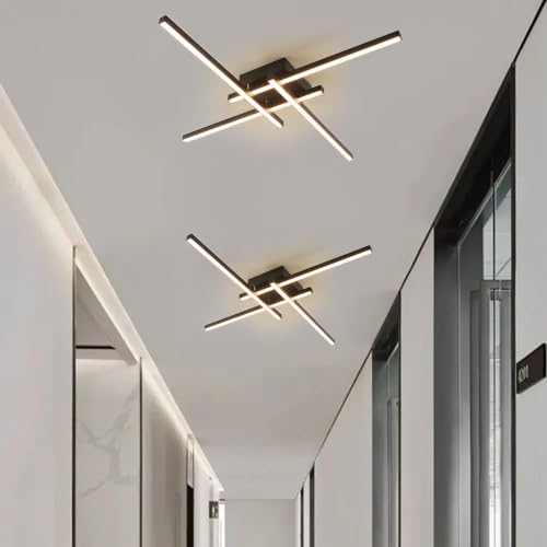 24 Inch Semi Flush Mount Modern Light Fixture