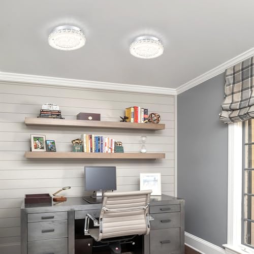 Crystal Ceiling Light Fixture Flush Mount LED Modern Ceiling Light