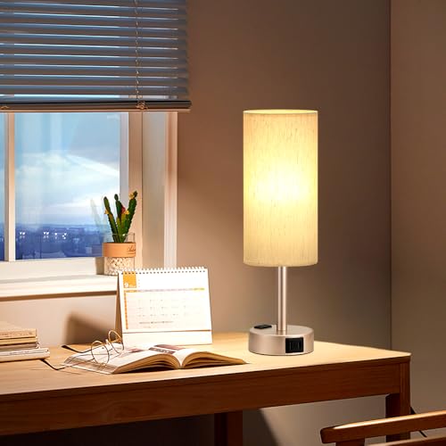 Antique White Bedside Table Lamp