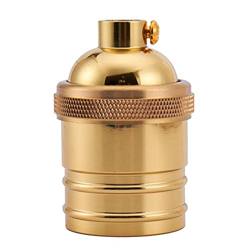 6 Pack Screw Thread Keyless Brass Light Socket (6 Count)