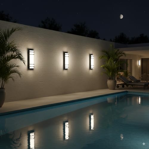 Modern Outdoor Wall Lights 16 Inch