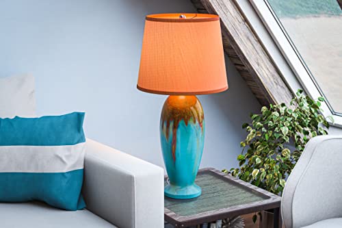 32366TEAL Tucson End Table Lamp