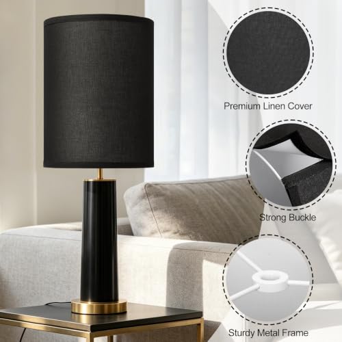 Tall Drum Lamp Shades Set of 2