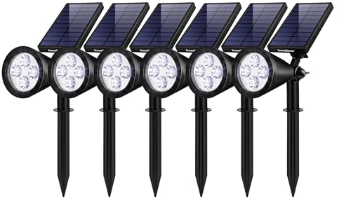 6 Solar Lights Outdoor Spot Garden Yard Landscape Flag (6 Count)
