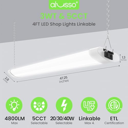 LED Shop Lights 4FT for Garage (4 Count)