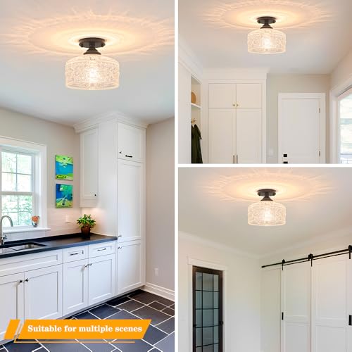 Small Semi Flush Mount Ceiling Light Fixture