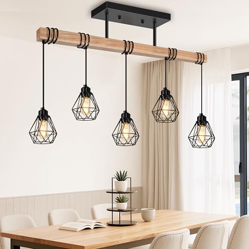 5 Lights Farmhouse Hanging Pendant Light