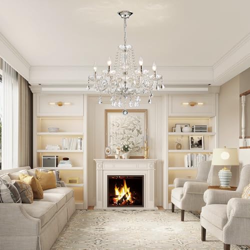 Crystal Chandelier Light Fixture (6 Count)