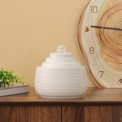 Indoor and Outdoor Fountain Water Feature Fall Ceramic Home Office Decoration mini Tabletop Desktop