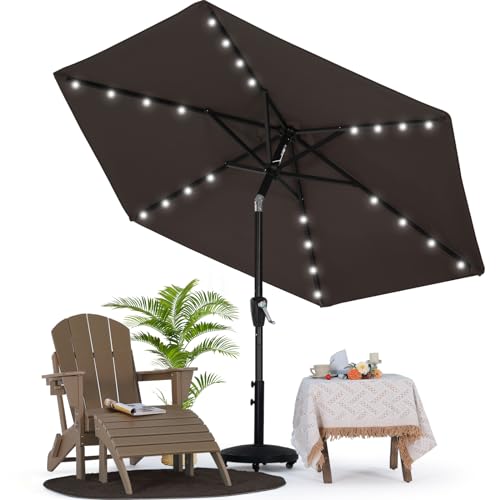 7.5ft Patio Umbrella with Solar Lights