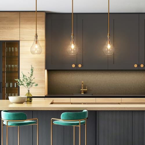 Gold Pendant Light Kitchen Island Modern 1