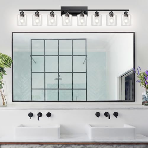 Modern 8 Light Bathroom Light Fixtures