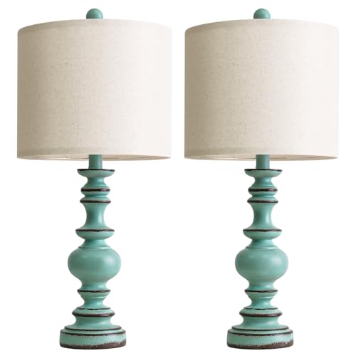 24" Farmhouse Table Lamps Set of 2