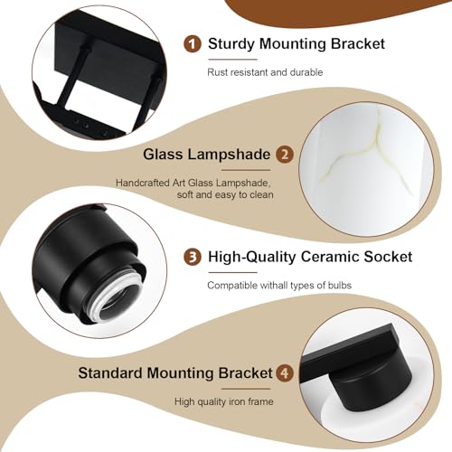 5 Light Bathroom Light Fixtures (5 Count)