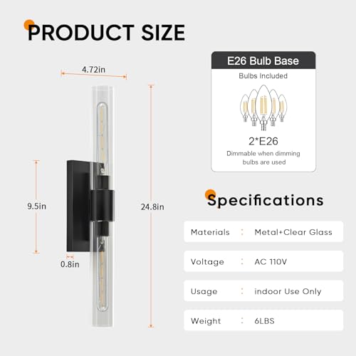 24.8" L Wall Sconces 2