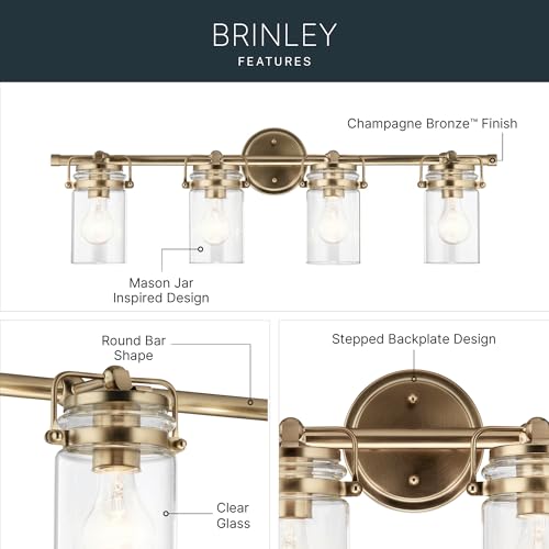 Brinley 4 Light Farmhouse Vanity Light