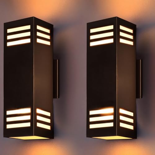 Dusk to Dawn Outdoor Wall Sconce (2 Count)