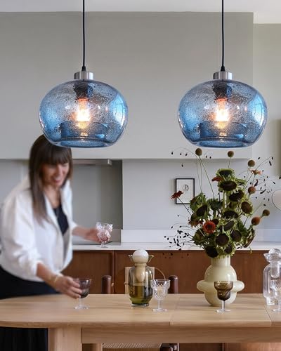 Blue Pendant Light