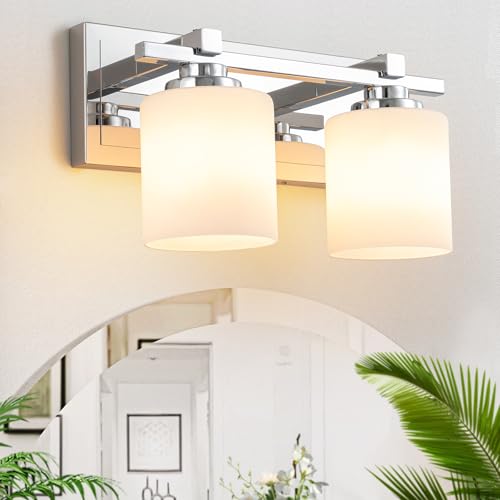 Modern Bathroom Light Fixtures Over Mirror
