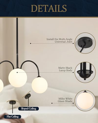 Modern Black Chandelier