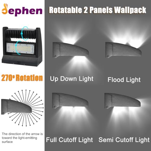 120W Rotatable LED Wall Pack
