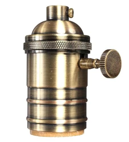 3 Pack Bronze E26 E27 Edison Vintage Lamp Socket (3 Count)