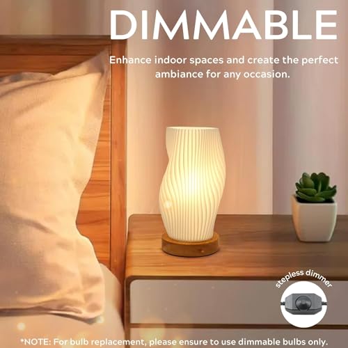 Dimmable Small Table Lamp with Rotary Switch