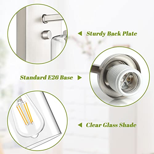 Set of 2 Wall Sconces for Bathroom (2 Count)