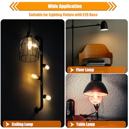 16 Pack Dimmable LED Edison Bulbs 40W Equivalent (16 Count)