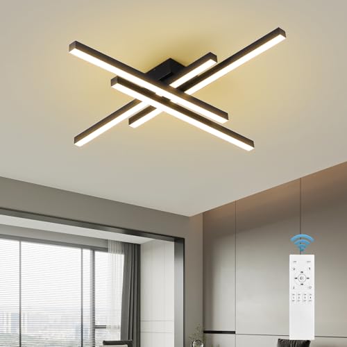 43.3" Modern Ceiling Light with Remote