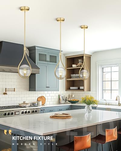 Glass Pendant Lights Kitchen Island
