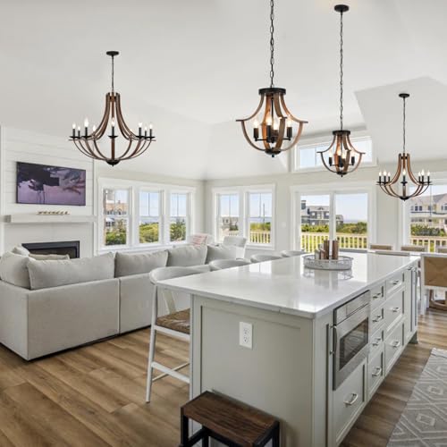 Rustic Chandeliers for Dining Room Light Fixture
