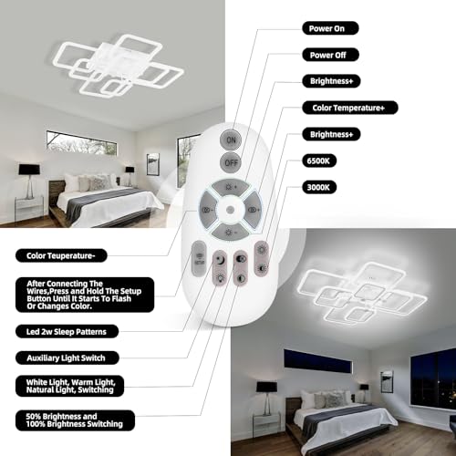Dimmable Modern LED Ceiling Light 8