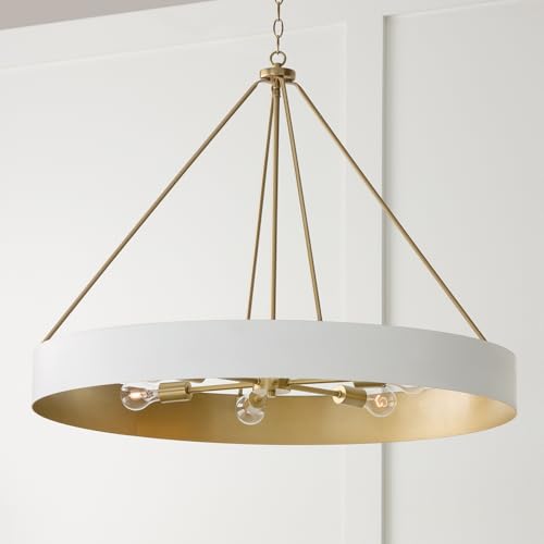 Capital Lighting 453061RE Weller Modern Metal Cylindrical Chandelier
