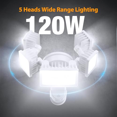 120W Smart LED Security Lights Motion Sensor Outdoor 5 Heads