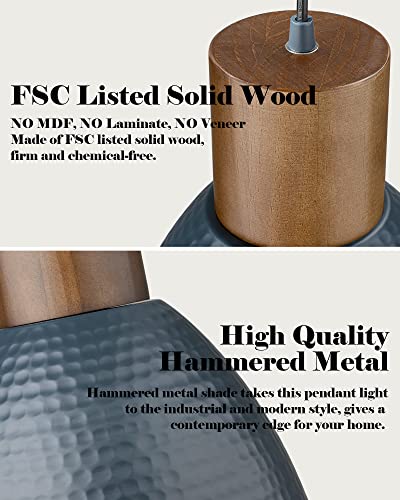 Hammered Pendant Lights for Kitchen Island