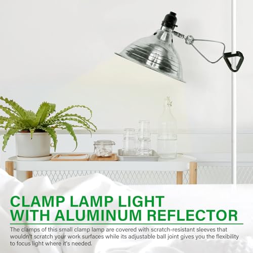 Clamp Light with 8.5 Inch Adjustable Aluminum Reflector